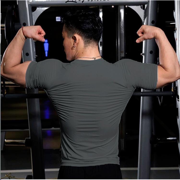 Jarní a letní módní pánské jednobarevné ležérní tričko s krátkým rukávem Pánské Pánské