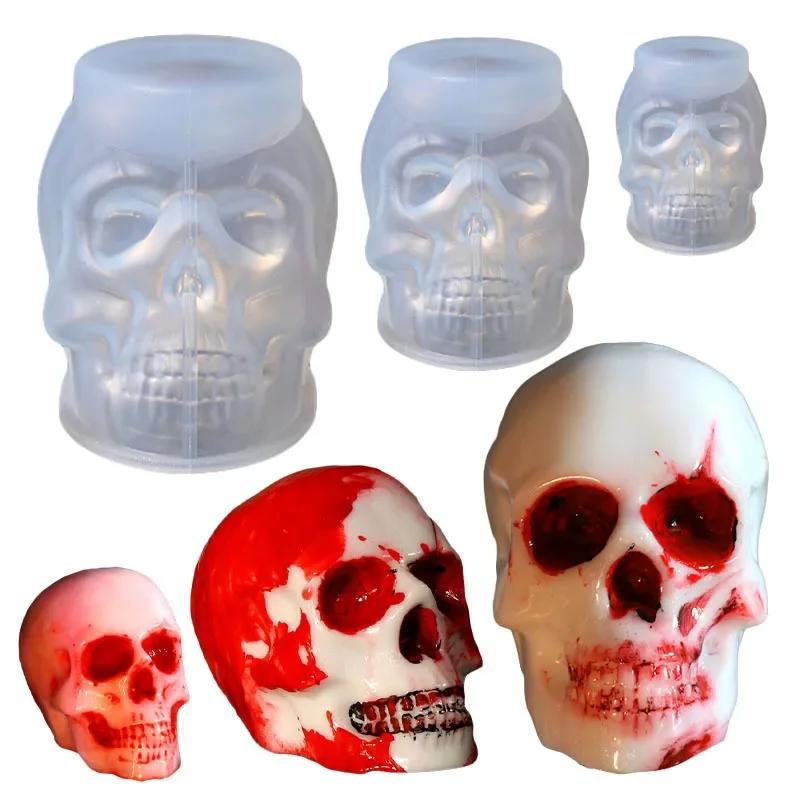 Scarface Skull Glue Mold Skull Silicone Candle Mold Halloween Diy