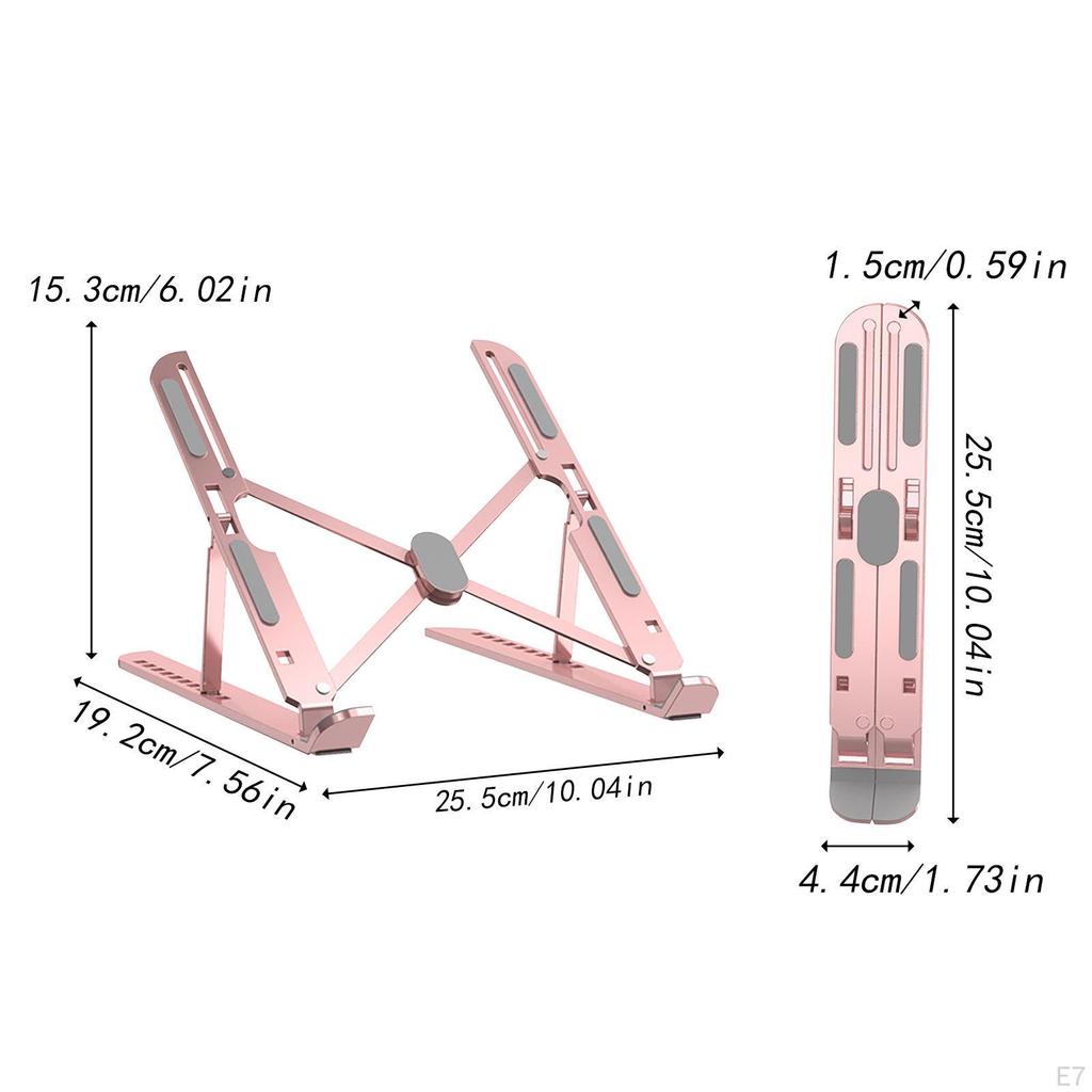 Desktop Laptop Ständer, Tragbarer Halter, Universal-Erhöhung aus Aluminiumlegierung mit Belüftung Und