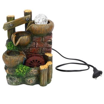 Harz Desktop Brunnen Fließende Wasser Ornament Home Office Tisch Dekoration