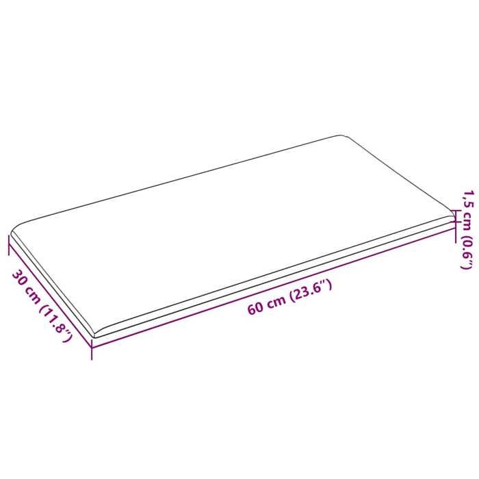 VidaXL Wall Panels 12 Pcs Light Grey 60x30 Cm Fabric 2.16 M² 343845