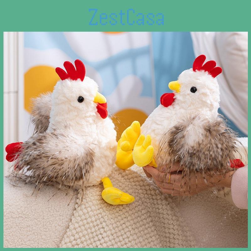 Chicken Plush Cartoon Toy Stuffed Animal Doll For Kids Gift Bedroom Decoration