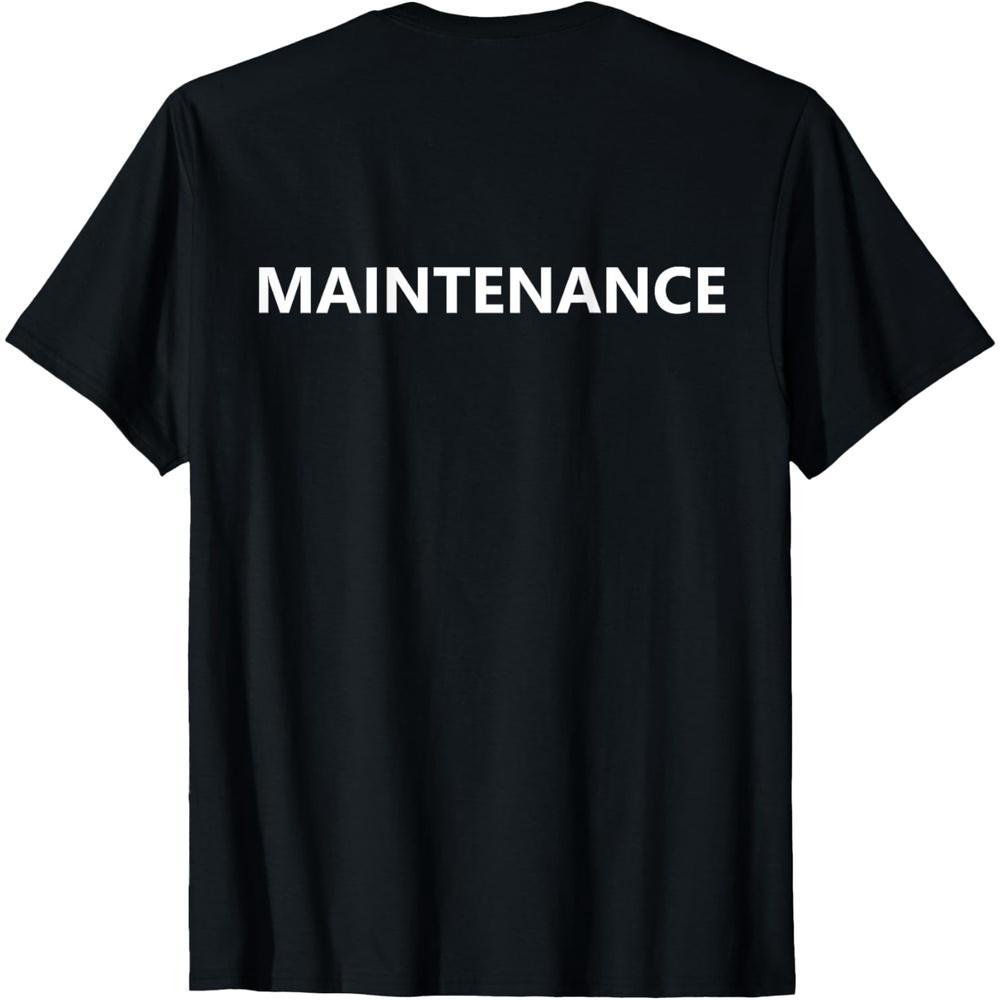 Maintenance Uniform Apartment Building Job (BACK PRINT ONLY) T Shirt XXL чёрный