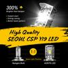 AUXITO 1Pcs H4 LED Motorcycle Headlight Bulb CSP Fanless 6500K H4 9003 HB2 LED Hi/Lo High and Low Beam Car Motorbike Headlamp