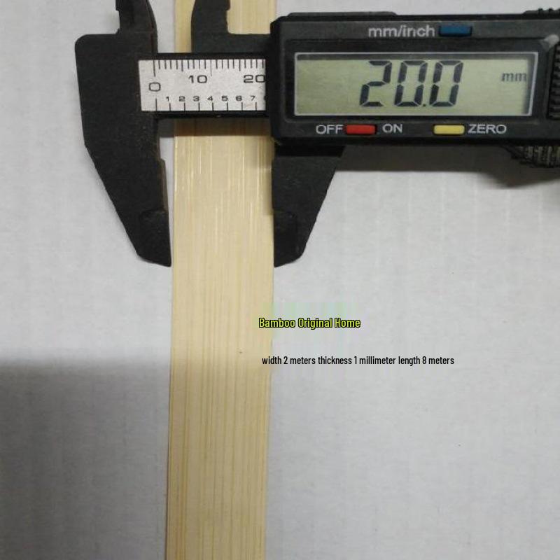 Yellow Skin Polished Bamboo Strips: Handmade Weaving Material for Crafts, Model Kites, and Decorations.