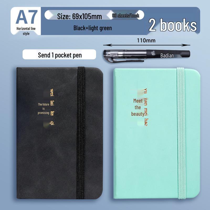 A7 Mini Pocket Notebook - Portable, Simple Style, High Value Memo Pad