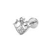 Hot Sale Body Jewelry: Titanium Labret Flatback Tragus Earring Stud Internal Thread Zircon Rings
