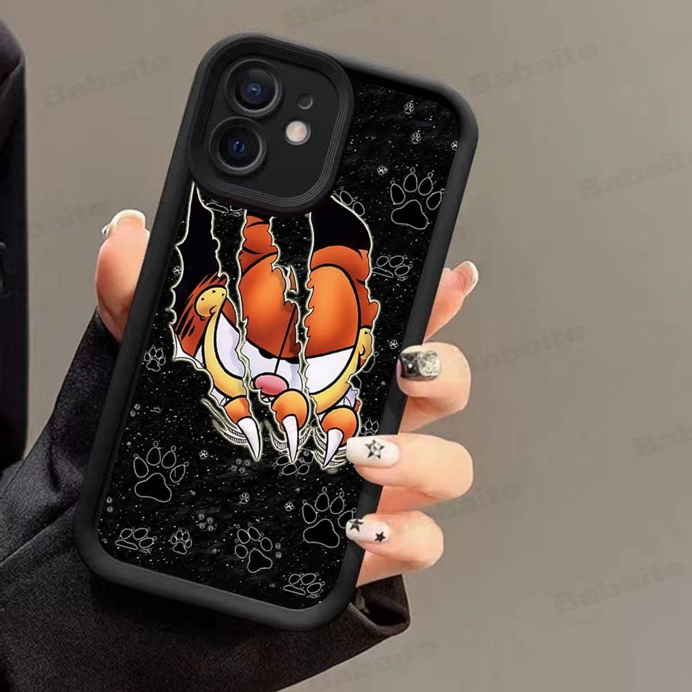 Cute Anime G-Garfields Cat Phone Case For Iphone 17 16 15 14 13 11 12 Pro Max Plus Protective Back Cover