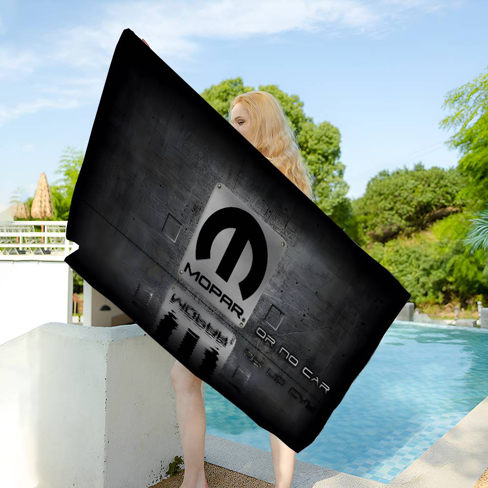 M-Mopar Anime Young Microfiber Blanket Quick Drying Beach Towels Oversized Printing Super Absorbent Pool Towel Blanket