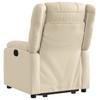 Recliner Chair with Lift Assist Cream Fabric