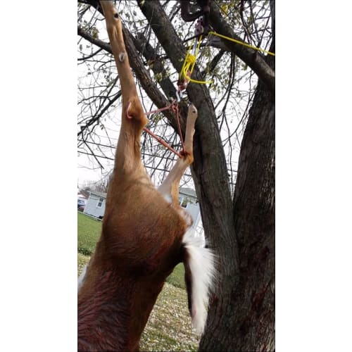 Tourbon Big Game Hoist for Hunting, Hanging and Butchering Game, Pulley & Hanger, Gambrel Deer Tool