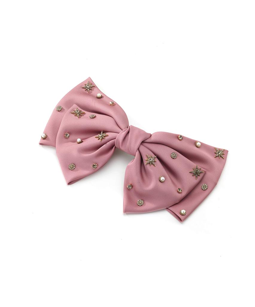 Findelise Signature Étoile Satin Large Ribbon Hairpin