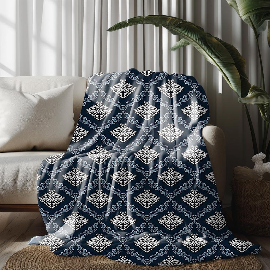 Patterned Bed Blanket Microfiber Flannel Cover Blanket Bedroom Living Room Sofa Soft And Comfortable Home Decoration