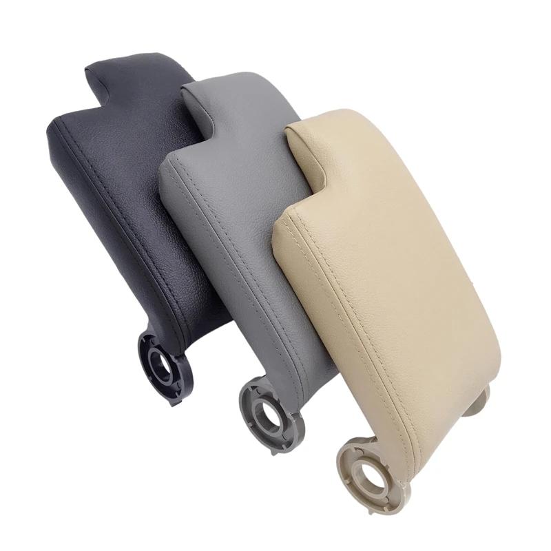 For BMW E46 1998-2006 Car Center Console Armrest Cover Fiber Leather Car Armrest Left Driver Interior Accessories