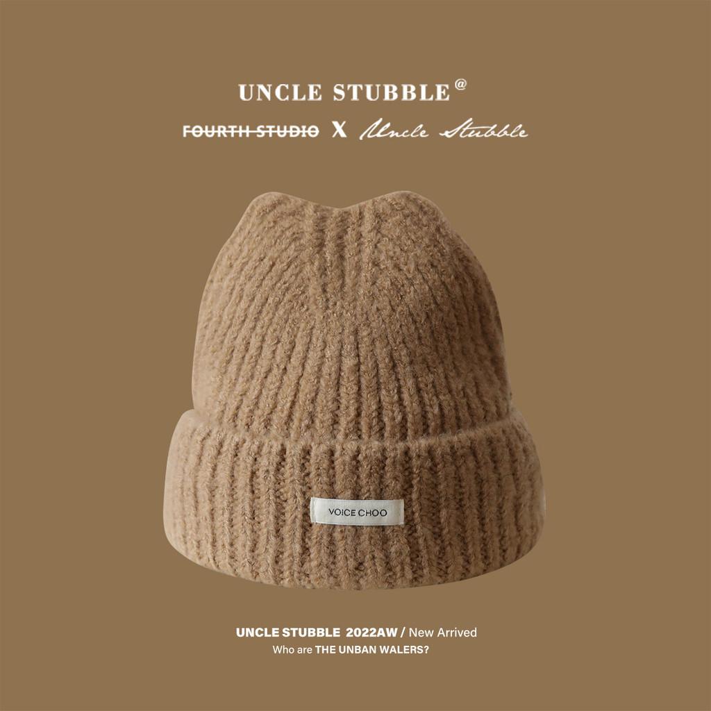 Women Woolen Knitted Beanie Cat Ear Solid Color Cold Protect Winter Fashion