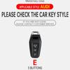 Metal Leather Car Key Case Cover for  A3 A5 A5L 2025 Q5 Q6 Q6L A6 A6L 2025 Keychain Remote Protection Bag Shell
