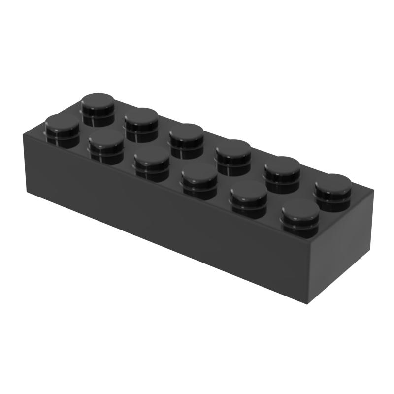 [Funbrick] High-Standard 10/30/50Pcs Superior-Grade 2X6 Superior-Grade Dots Self-Assembly High-Standard Building-Set Superior-Grade Bricks 10PCS