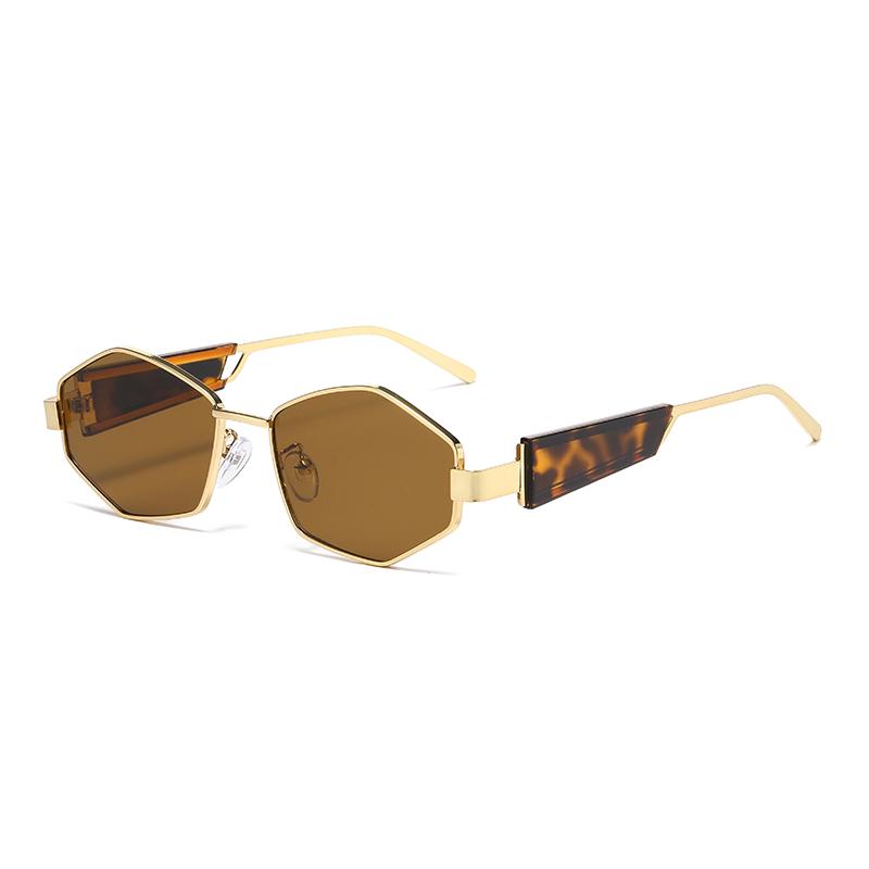 

Cool Metal Thin-framed Polygonal Sunglasses - Fashionable, Retro And Versatile Uv Protection Sunglasses For Men And Women 2421