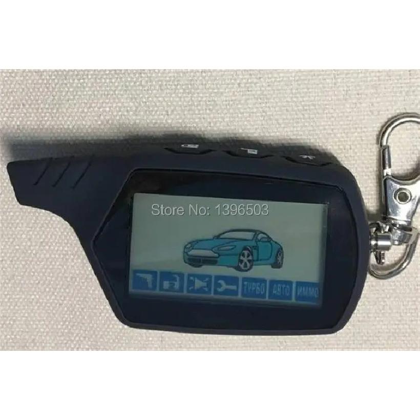 2-way A61 LCD Remote Control Keychain for Key Chain StarLine A61 Two Way Car Alarm System Russian 2-way Alarm Fob Auto-start