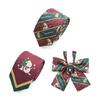Shirt Tie Female Cool Christmas Print Bowknot Tie Knot Free Student Preppy Tie