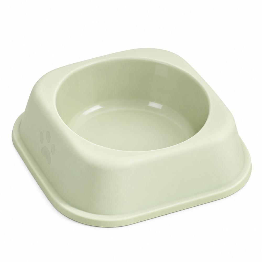 Plastic Cat Food Bowl Anti-Fall Flip Cat Plates New Square Cat Bowl Pet Feeding