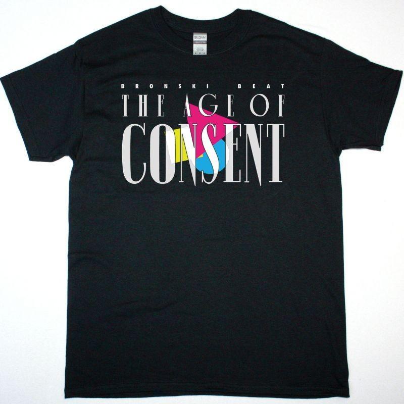 Bronski Beat Age Of Consent Black T-Shirt Band Tee New XXL