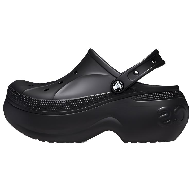 Crocs Thick Sole Slip-On Clogs Women Footwear Black 210062-001