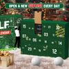 Golfový adventní kalendář 2025 24denní vánoční odpočítávací kalendář s golfovými míčky, týčky, markery, ponožkami, nářadím, pomůckami, sváteční dárek pro golfové nadšence