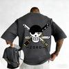 One Piece Anime Roronoa Zoro Printed Cotton Tshirt 2026 Summer New Unisex Harajuku Large Loose Casual Y2k Parent Child Top