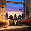 Ghost Napkin Stand Halloween Wood Holder, Pumpkin Black Cat Gnome Dispenser, Funny Holder Spooky Standing Tissue for Holiday Kitchen Dining Room Decor