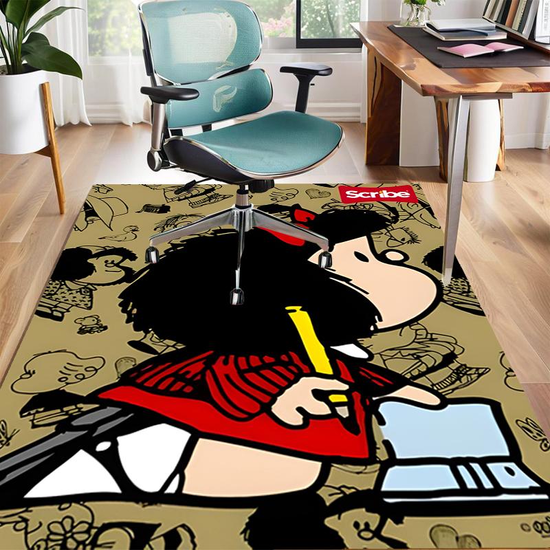 1pc Mafalda2 Design Area Rug - Non-Slip, Soft & Cozy Floor Mat for Living Room, Bedroom, Office - Indoor/Outdoor Decorative Carpet