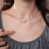 French Simple Beaded Pearl Necklace Collarbone Chain Femininity Necklace Design Sense Niche