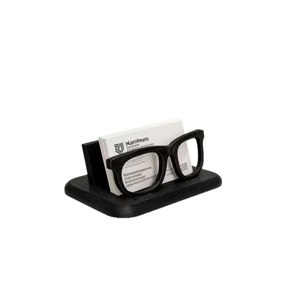 Frame Eyeglass-Shaped Business Card Holder Resin Modern Desk Organizer  Business Desk