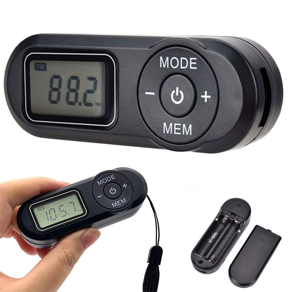 LCD Display Digital Display FM Receiver Mini Retro FM Player Practical Portable FM Radio  Walking
