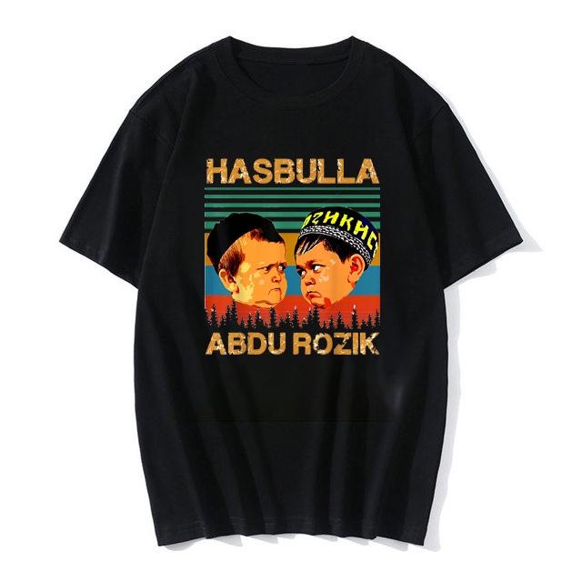 Funny Team Hasbulla Smile Classic T Shirt Russia Hasbulla Fighting Meme Retro Men Clothing Casual Soft Summer Top Asian Size