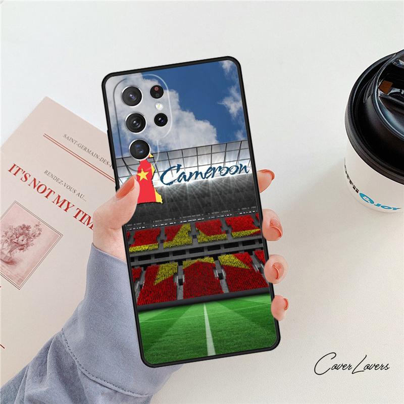 Cameroon National Flag Phone Case For Samsung Galaxy S24 S25 S23 S22 Ultra Note 10 20 Plus S20 S21 FE Cover