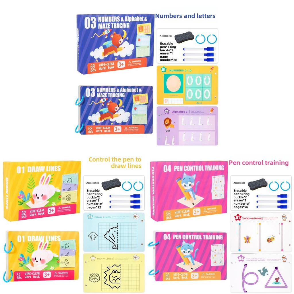 Childrens Drawing Water Book With Pen Control Training For Early Education