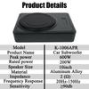 10 Inch Universal Car Subwoofer DC 12V Active Stereo Peak Power 600W High Power Pure Bass Slim Speakers Car Audio Modification