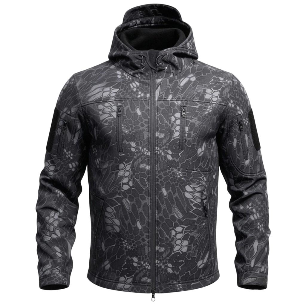 Men's Multifunctional Camouflage Winter Jacket for Outdoor Activities