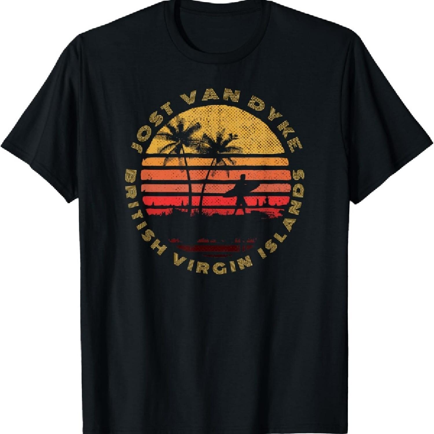 

Jost Van Dyke, BVI - British Virgin Islands Souvenir T-Shirt T-Shirt XXXXXL чёрный