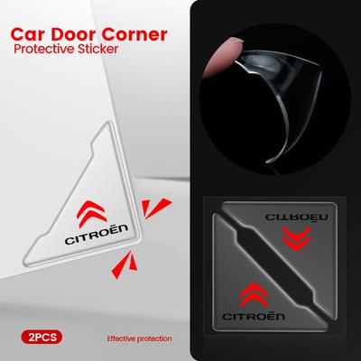 2 Piezas Cubierta Anticolisión para Esquina de Puerta de Coche Pegatina Protectora Antiarañazos Para C1 C2 C3 Grand C4 Picasso C4L VTS C-ELYSEE