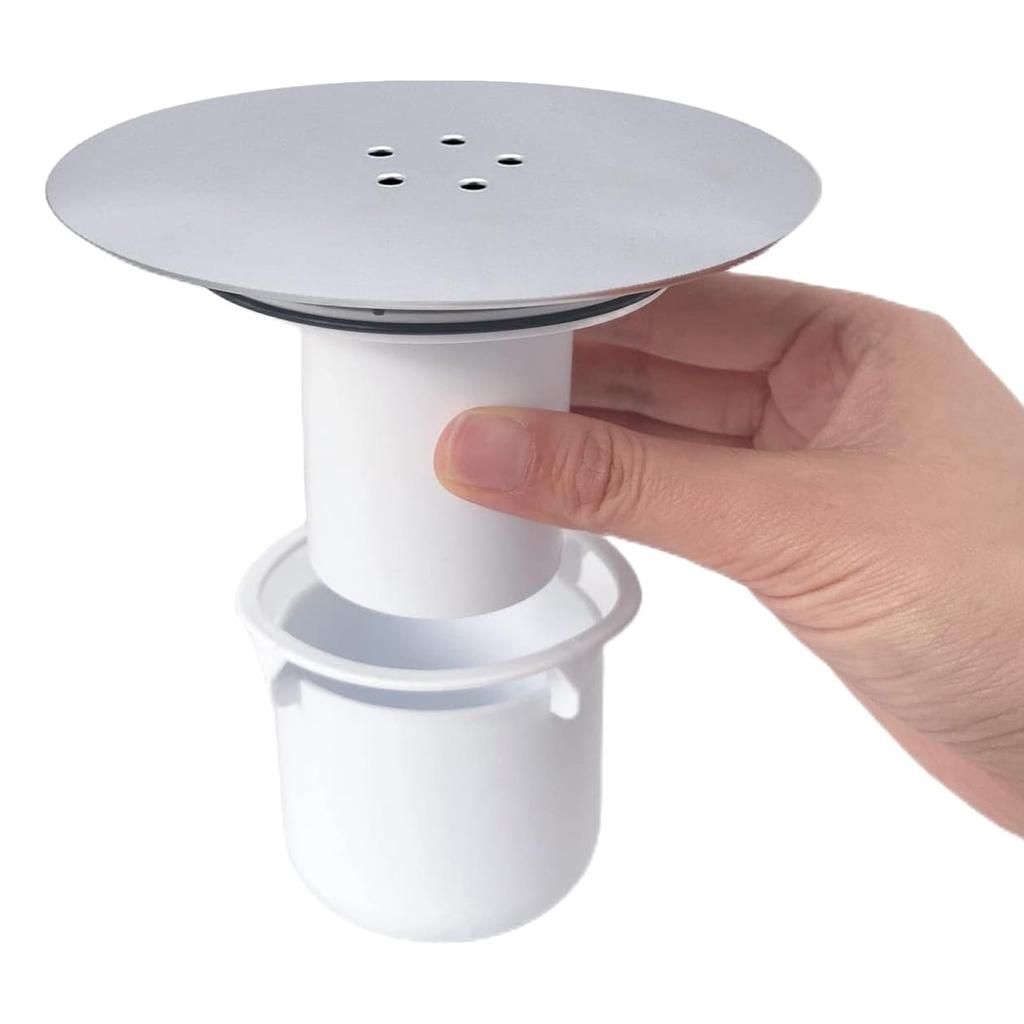 Bathroom Sink Drain Filter Easy Switches Between Plug and Filter Modes Shower Drain Cover Replacement Shower Waste Trap