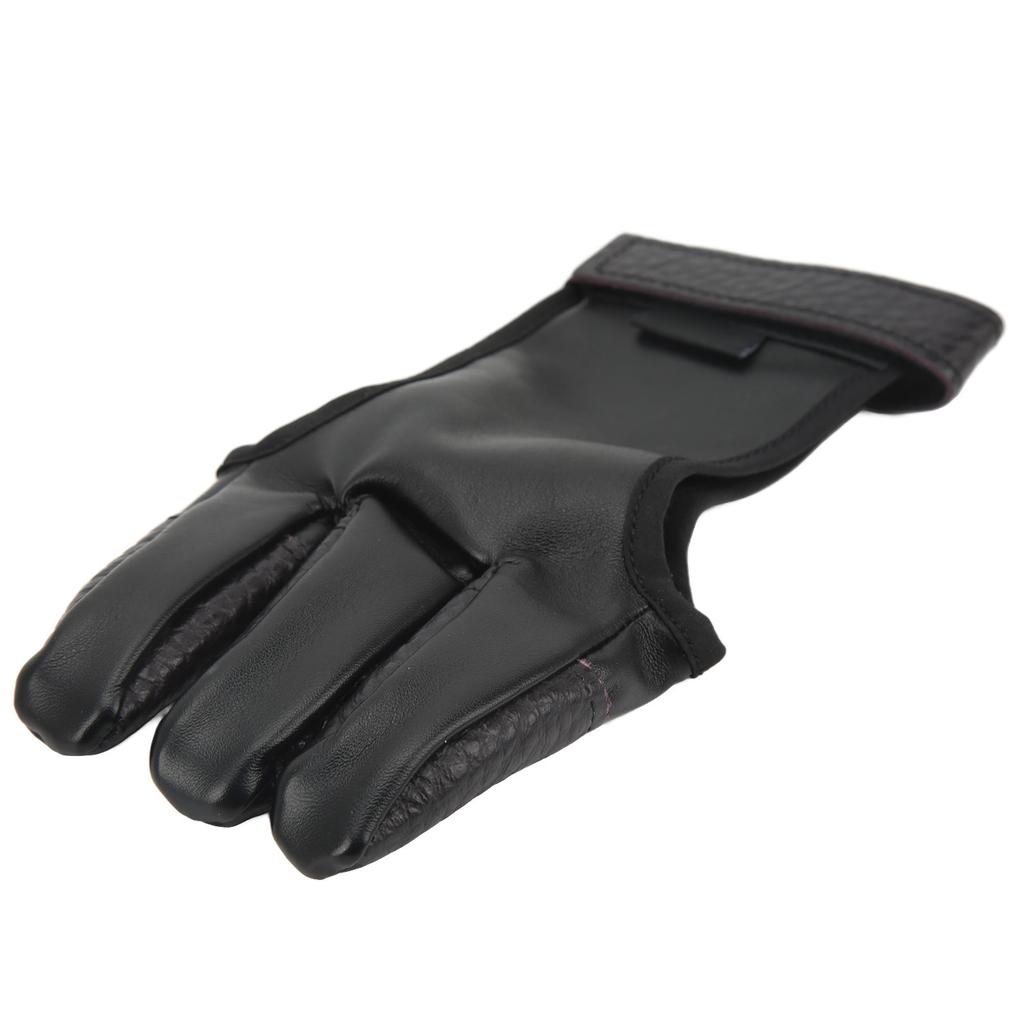 Bowstring Tabs Guard Soft Archery Fingers Protector 3 Fingers Protection Shooting Gloves for Outdoor Shooting