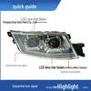 Optimized Dual-Lens LED Headlight for JAC K7: Super Bright Spotlight with Flowing Turn Signal & Daytime Running Light