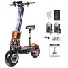 X8 PRO 8000W Doppelmotor 60V Elektroroller 14 Zoll Große Offroad-Reifen Höchstgeschwindigkeit 95km/h LCD-Anzeige Faltbarer E-Scooter mit Sitz