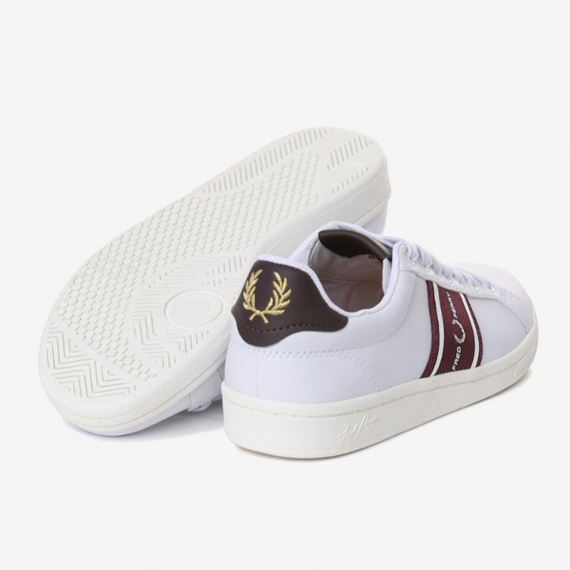Fred Perry Unisex Leather Sneakers Graphic Branded Mesh Sfpu2315305 300