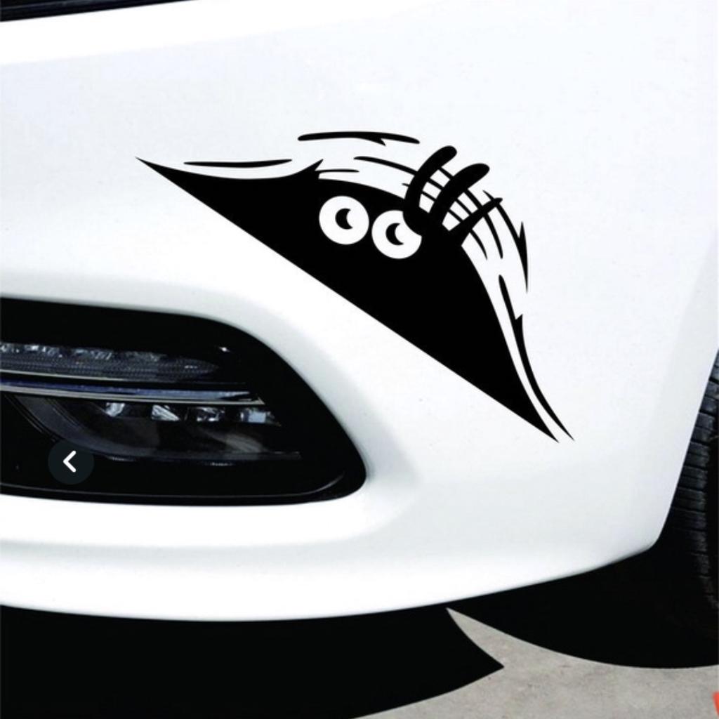 Elf Car Stickers Waterproof Self-adhesive Car Decal Anti Scratch Auto Decoration Funny Peeking 3D Big Eyes Sticker Car Styling