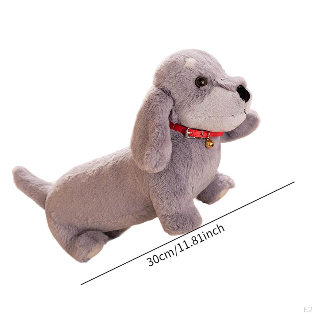 Cuddly Stuffed Toy Soft Plush Dog Doll Snuggling Kids Room Decor Puppy Animal