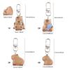 Lovely Capybara Keychain Adorable Cartoon Designed Key Holder Hanging Ornament for Bag Charm or Car Decoration