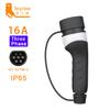 feyree EV Charger Type2 Plug Adapter 16A 32A Female Car Side IEC62196-2 Convertor 1 Phase 3 Phase for Electric Vehicle Car
